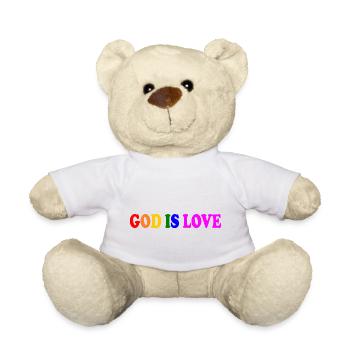 God is love - Teddy Bear - white - Front