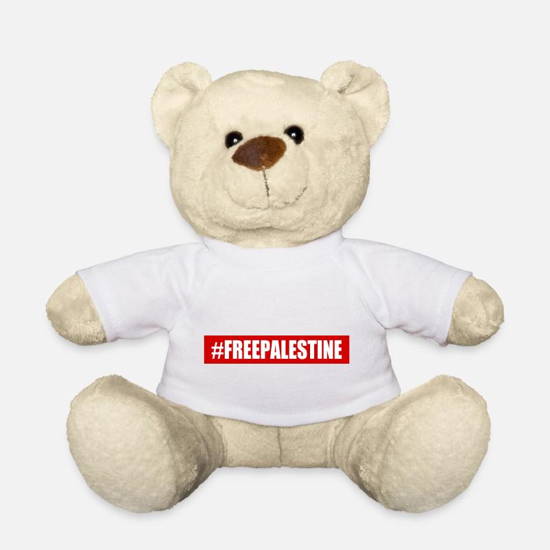 Free palestine - Nounours - blanc