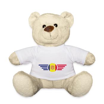 Andorra Stil Design T-Shirt - Teddy - Weiß - Vorne