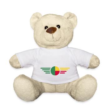 Ich liebe Benin, Eleganz Stil Design T-Shirt - Teddy - Weiß - Vorne