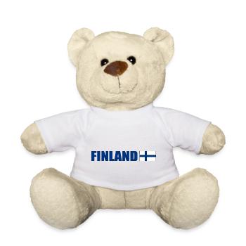 Finnland - Teddy Bear - white - Front
