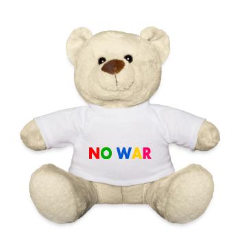 No war - Teddy Bear - white - Front