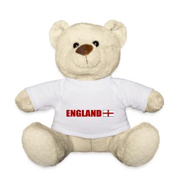 England - Teddy Bear - white - Front