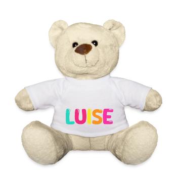 Nom - Louise - Nounours - blanc - Devant