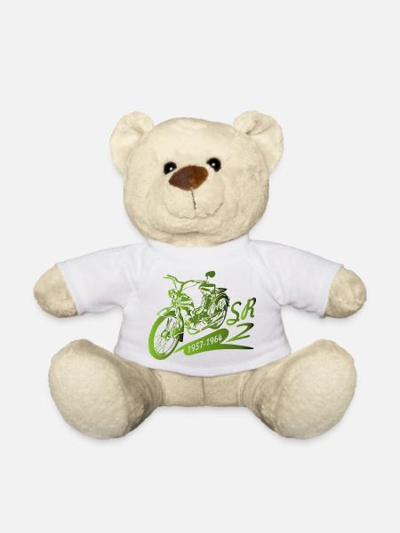 SR2 Simson schräg - Teddy - Weiß