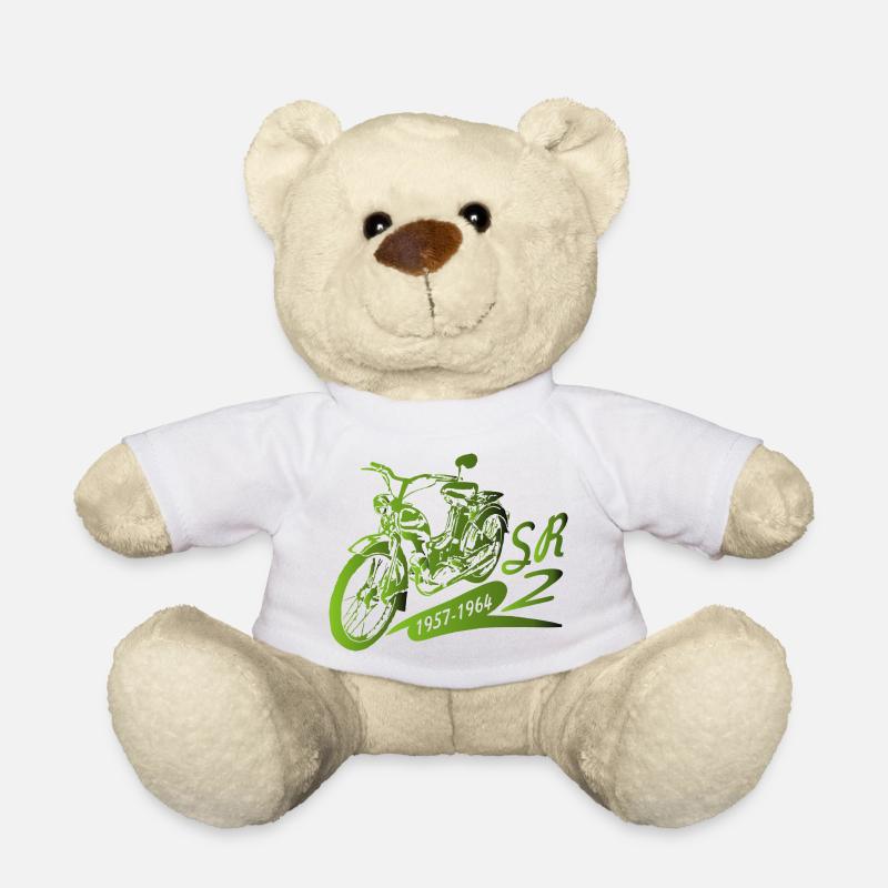 SR2 Simson schräg - Teddy - Weiß