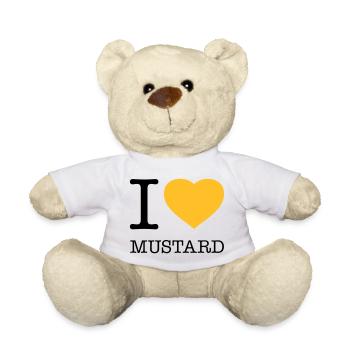 I LOVE MUSTARD Senf Wurst - Teddy - Weiß - Vorne