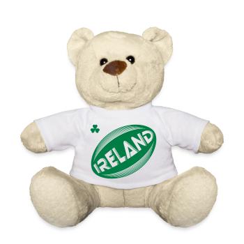 Ireland Rugby Ball - Teddy Bear - white - Front