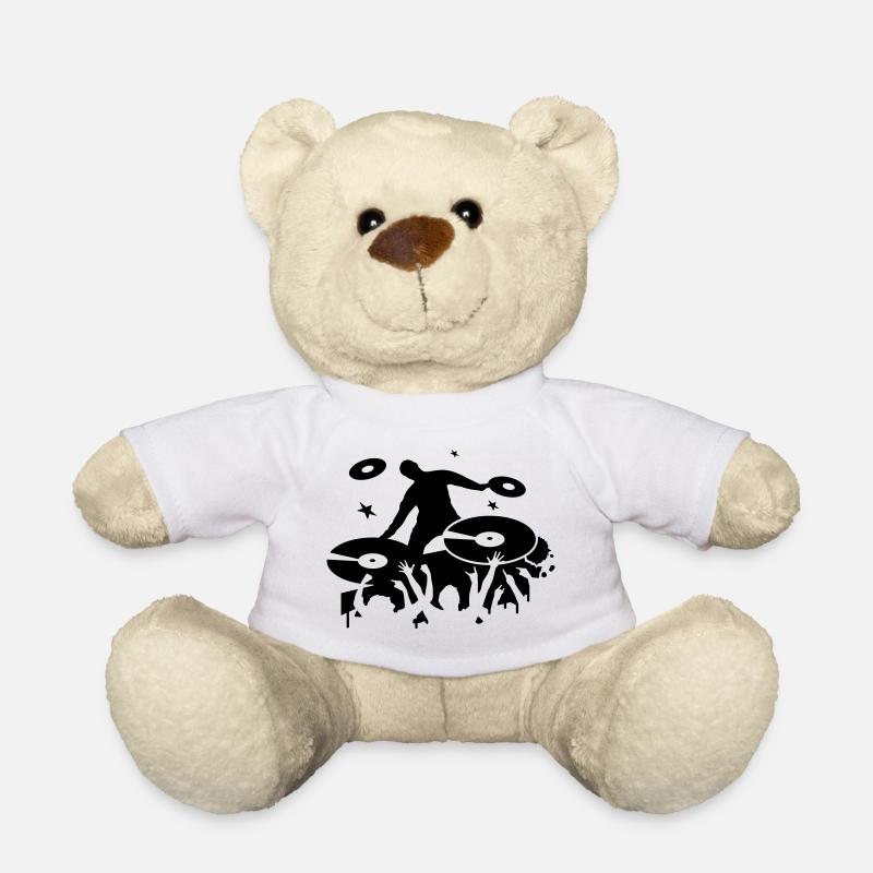 DJ macht Party - Teddy - Weiß