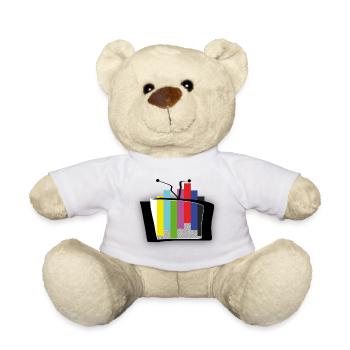 Ausbrechendes Testbild - erweitert 1 - Teddy - Weiß - Vorne