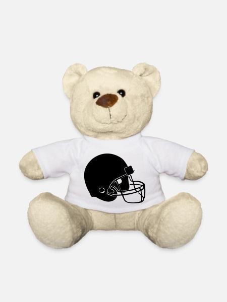 football helm - Teddy Bear - white
