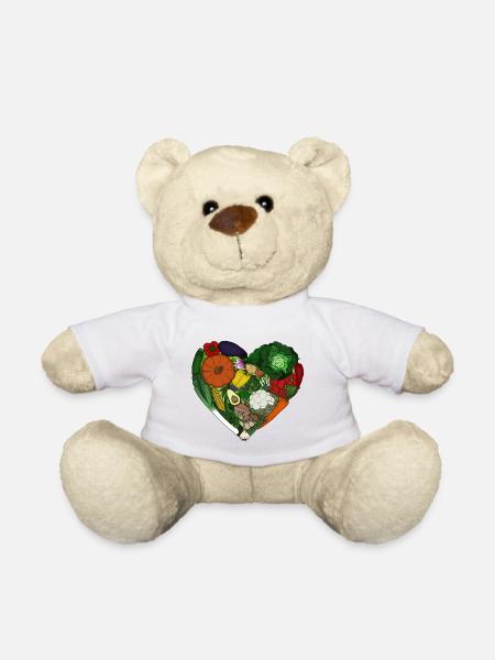 coeur de légumes - Nounours - blanc
