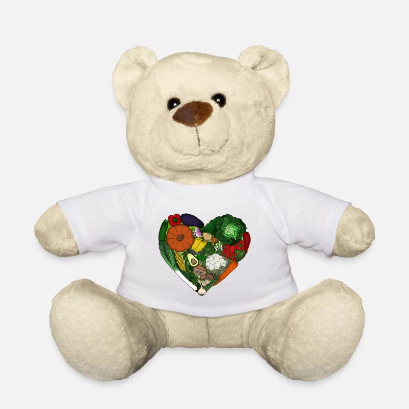 coeur de légumes - Nounours - blanc