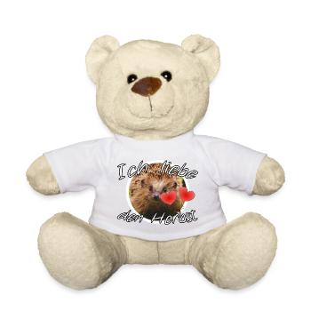 Ich liebe den Herbst Geschenk Igel Spruch Tier - Teddy - Weiß - Vorne
