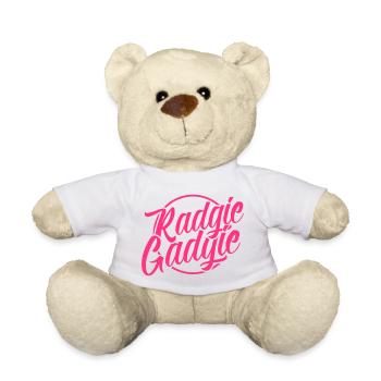 Radgie Gadgie Geordie Newcastle Slang - Teddy Bear - white - Front