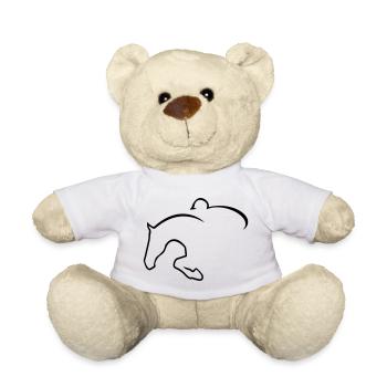 6061912 121501268 cavalier de saut - Nounours - blanc - Devant