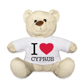 I LOVE CYPRUS Zypern - Teddy - Weiß - Vorne