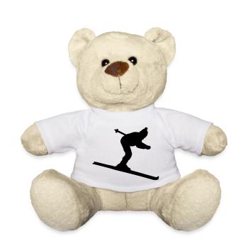 Skieur - Nounours - blanc - Devant
