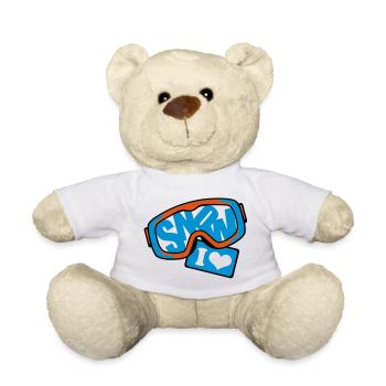 la neige - Nounours - blanc - Devant
