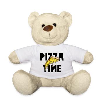 Pizza Time - Teddy - Weiß - Vorne