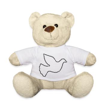 paix mondiale sur terre world peace on earth love185 - Nounours - blanc - Devant
