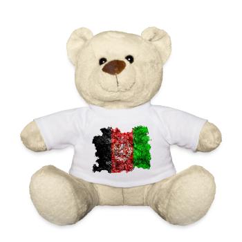 Afghanistan Vintage Flagge - Teddy - Weiß - Vorne