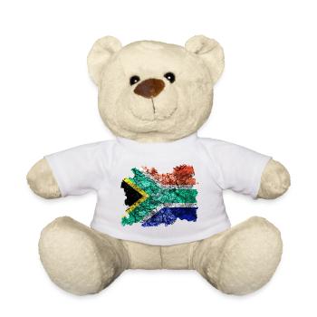 South Africa vintage flag - Teddy Bear - white - Front