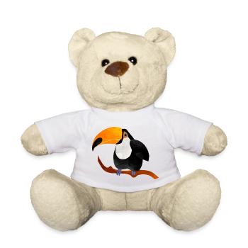 toucan - Teddy Bear - white - Front