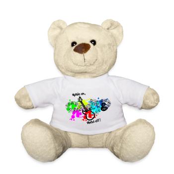 Music, music always and everywhere, make music - Teddy Bear - white - Front