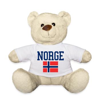Norwegen Souvenir Urlaub - Teddy - Weiß - Vorne