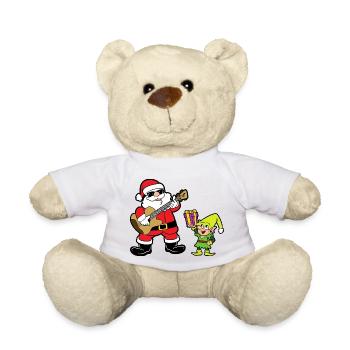 Noël Onze Xmas Père Noël Elfe - Nounours - blanc - Devant