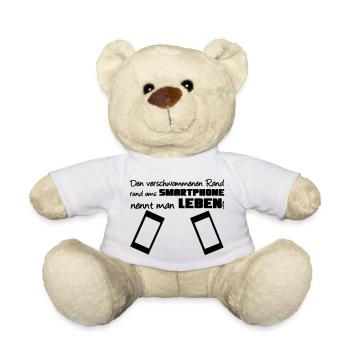 Smartphone Spruch Handy Nerd Geschenk lustig - Teddy - Weiß - Vorne