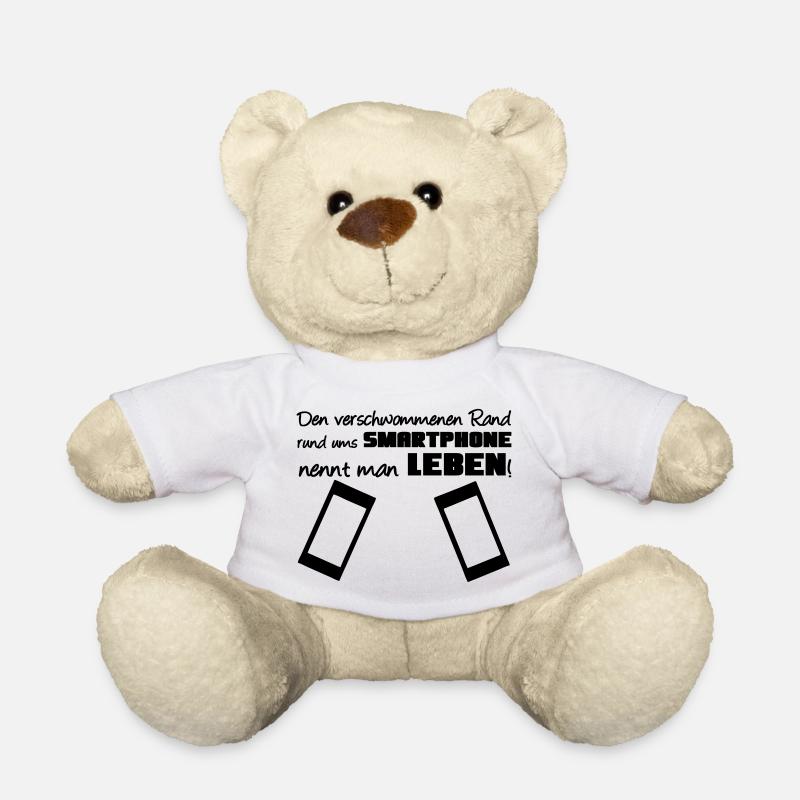 Smartphone Spruch Handy Nerd Geschenk lustig - Teddy - Weiß