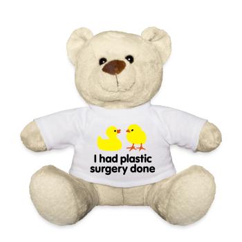 I had plastic surgery done (Gummi-Ente) - Teddy - Weiß - Vorne