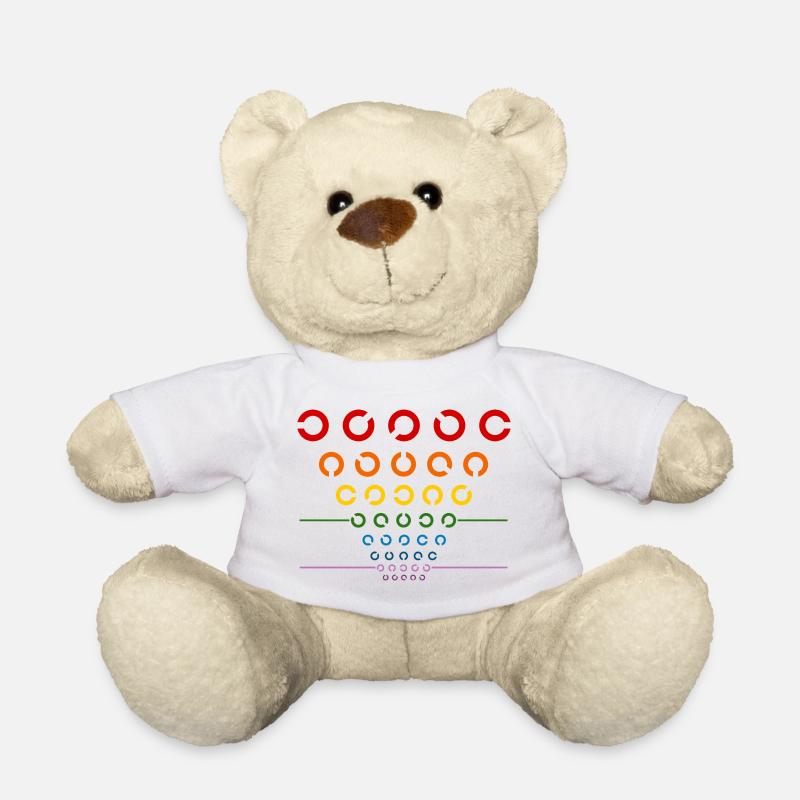 Regenbogen Sehtest - Teddy - Weiß