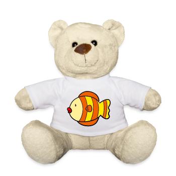 Süsser Fisch - Teddy - Weiß - Vorne