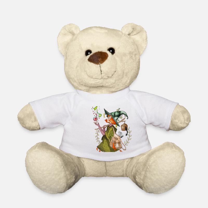 sorcière - Nounours - blanc