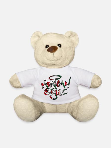 Mexican style - Teddy Bear - white