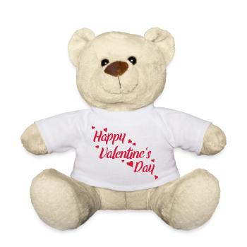 Saint Valentin - Nounours - blanc - Devant