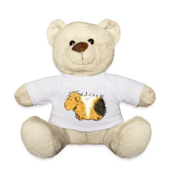 Whirlig guinea pig cartoon - Teddy Bear - white - Front