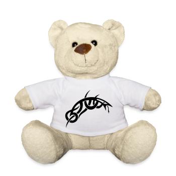 Small and filigree Tribal snake. - Teddy Bear - white - Front
