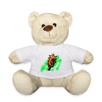moto - Nounours - blanc - Devant