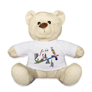 Geschicklichkeit - Teddy - Weiß - Vorne