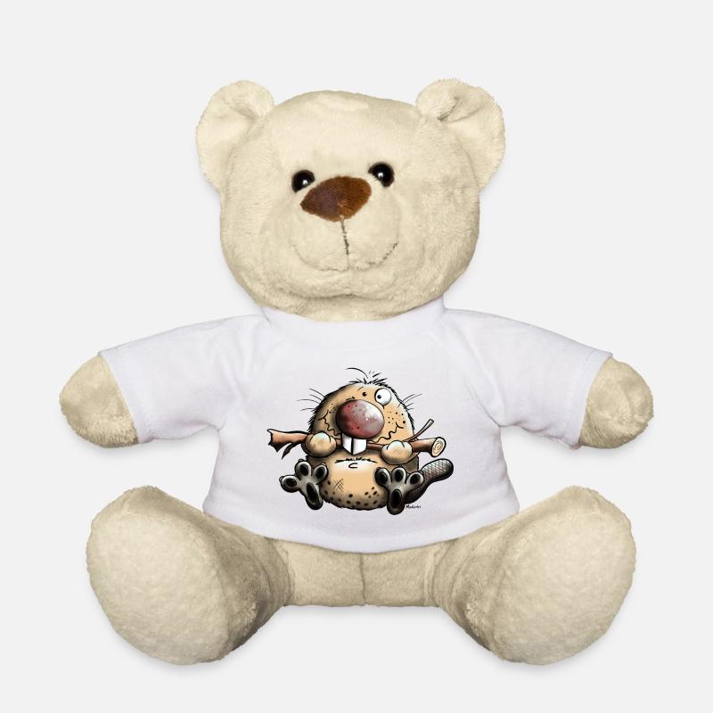 Drôle Castor - Nounours - blanc
