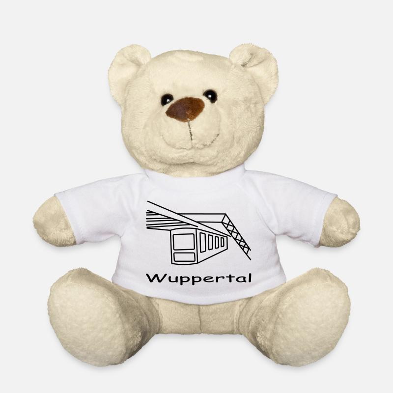 schwebebahn wuppertal - Teddy - Weiß