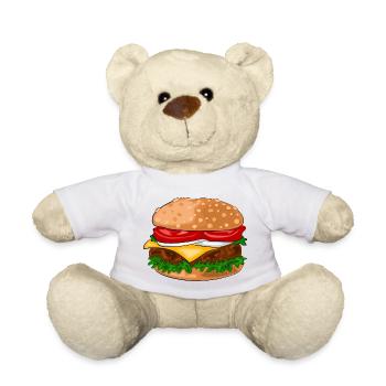 hamburger - Nounours - blanc - Devant