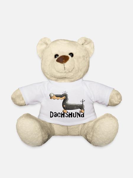 Desideria the Dachshund - Teddy Bear - white