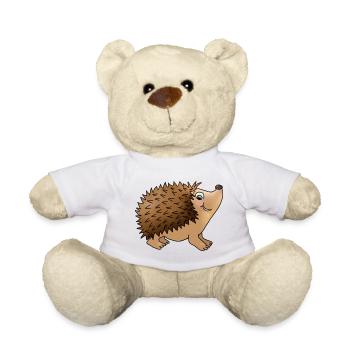 Friendly hedgehog - Teddy Bear - white - Front