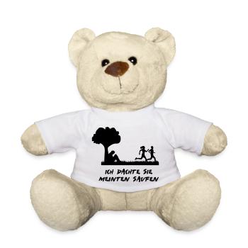 ich dachte sie meinten saufen - Teddy - Weiß - Vorne