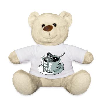 Space coffee - Teddy Bear - white - Front